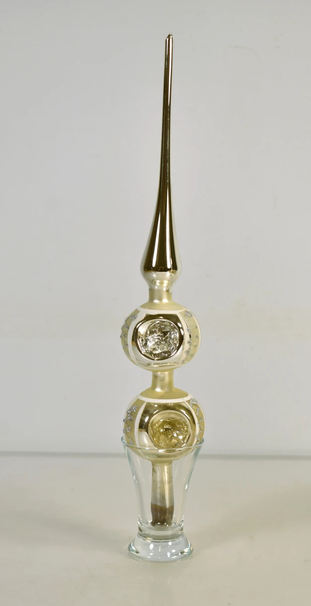 Set van 4 vintage glazen kerstboompieken, 20e eeuw - foto 4