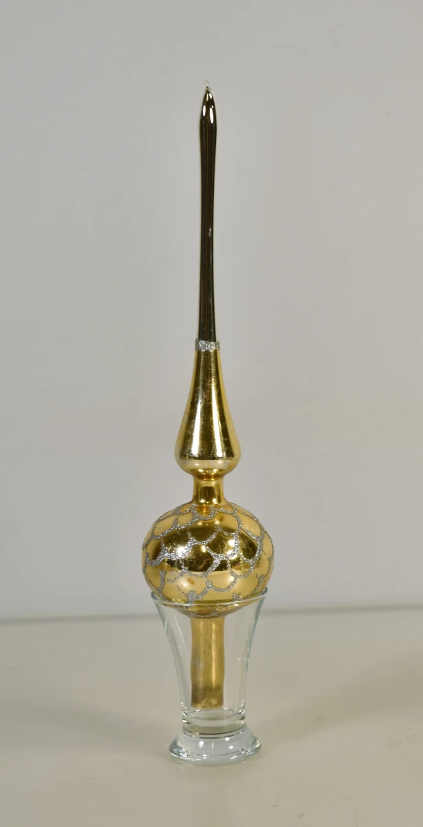 Set van 4 vintage glazen kerstboompieken, 20e eeuw - foto 2