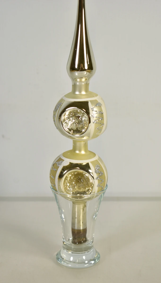 Set van 4 vintage glazen kerstboompieken, 20e eeuw - foto 5