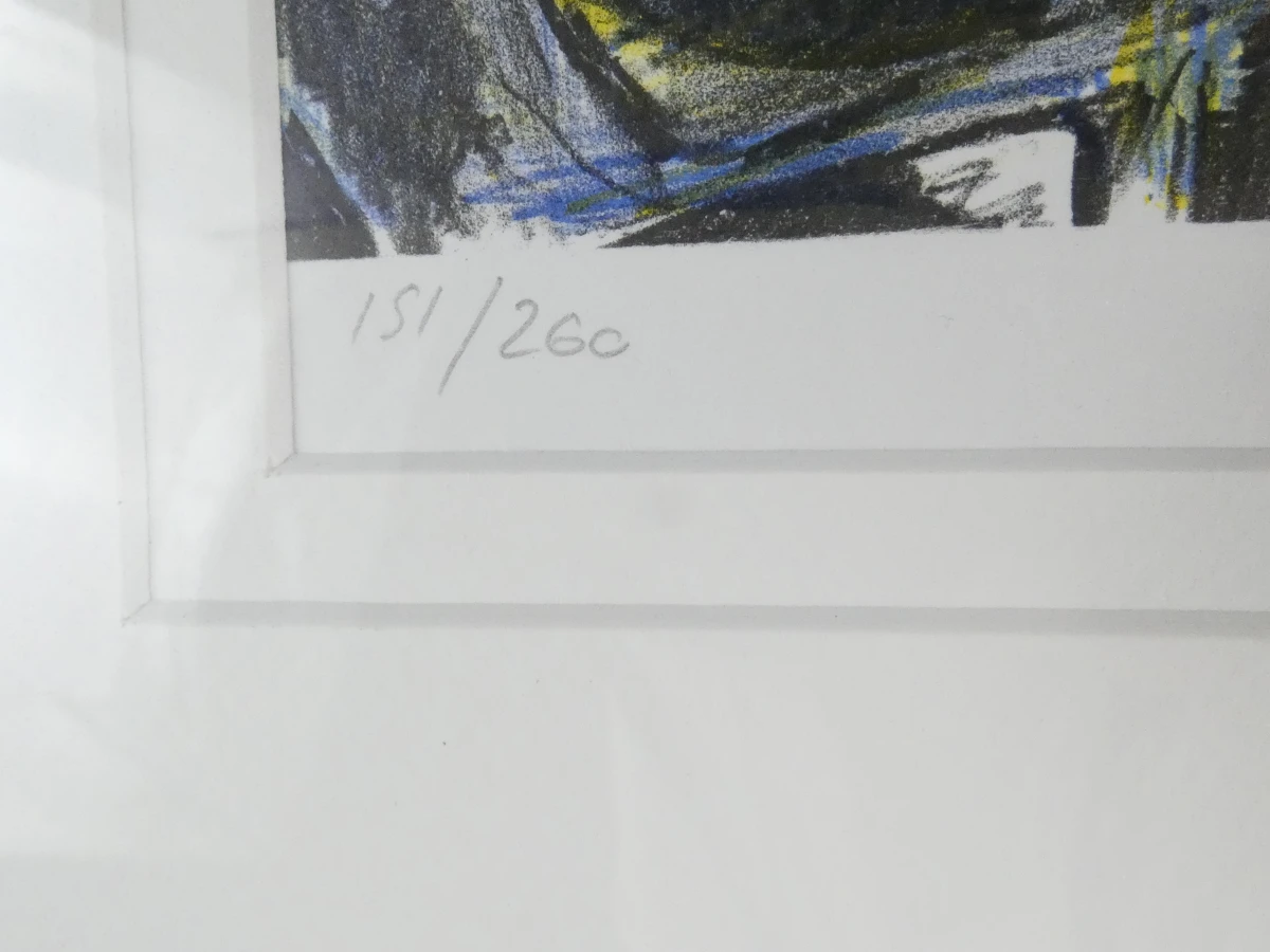 Ingelijste kleurenlitho - Café Tout-Va-Bien - Nick Andrews - foto 4
