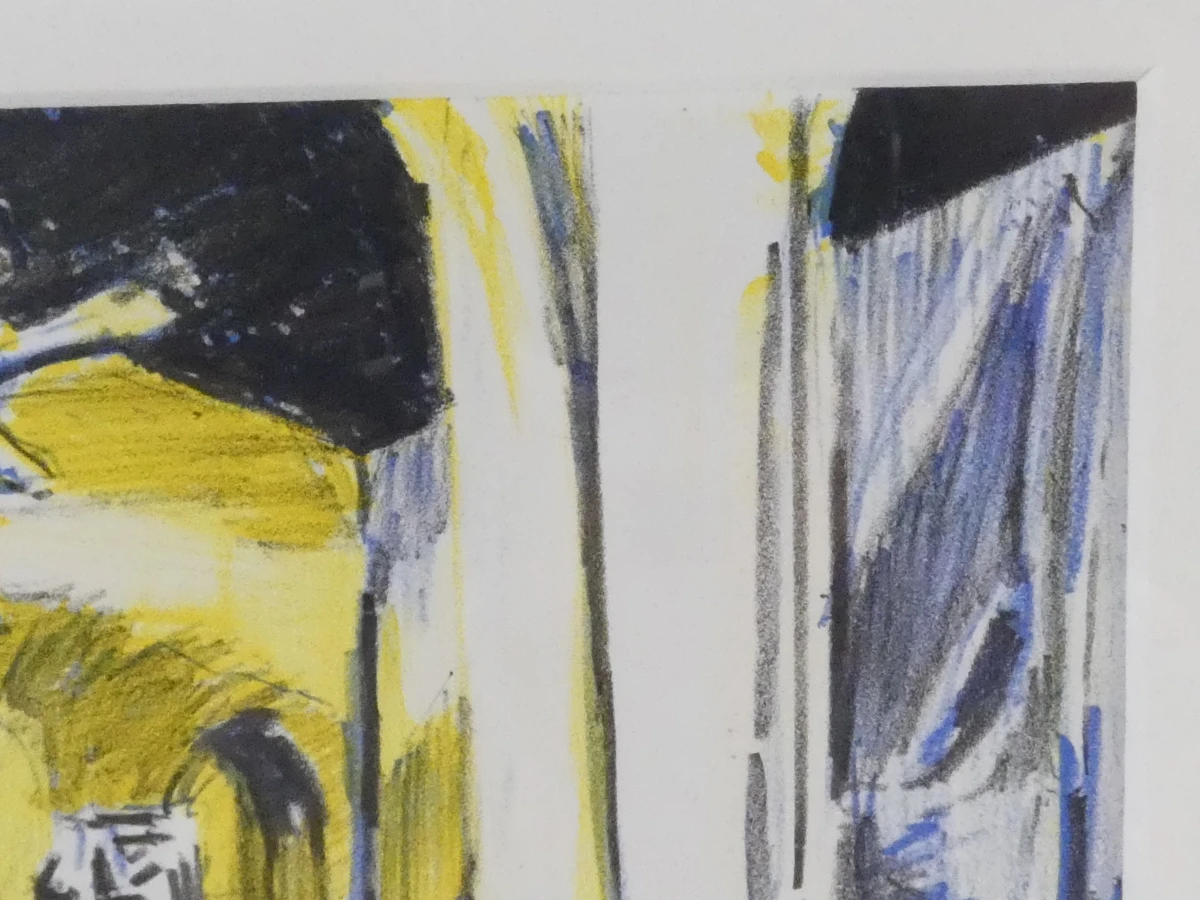Ingelijste kleurenlitho - Café Tout-Va-Bien - Nick Andrews - foto 6