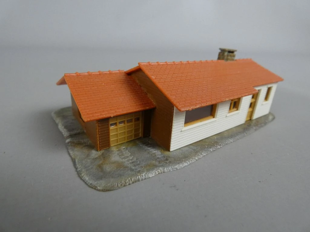 Set van 11 modelhuisjes voor modelbouw of decoratie - foto 5