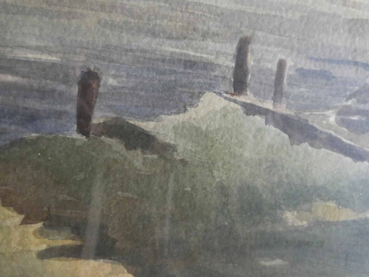 Aquarel 'De Rede van Antwerpen' Begine 1951 - foto 5