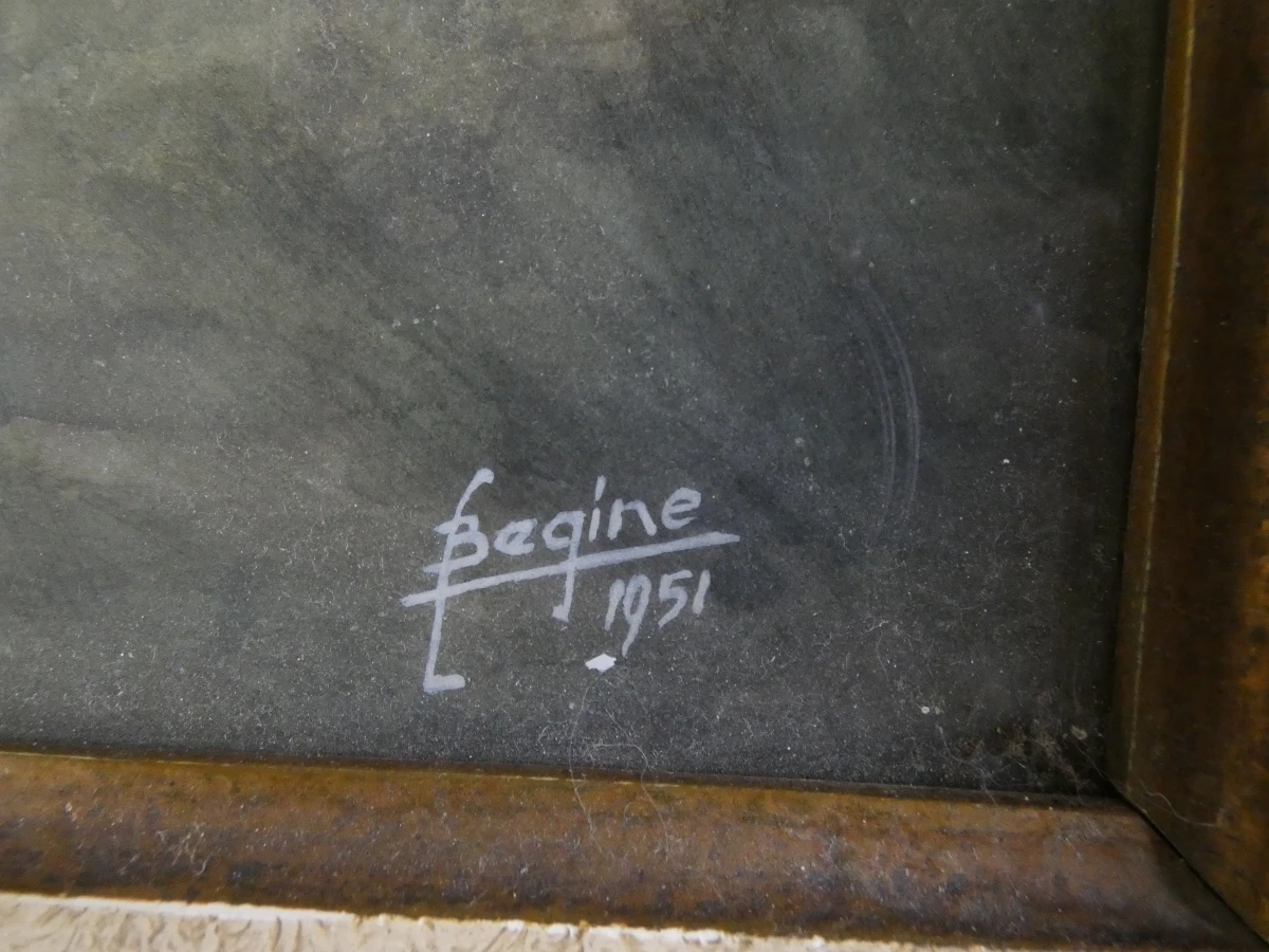Aquarel 'De Rede van Antwerpen' Begine 1951 - foto 7