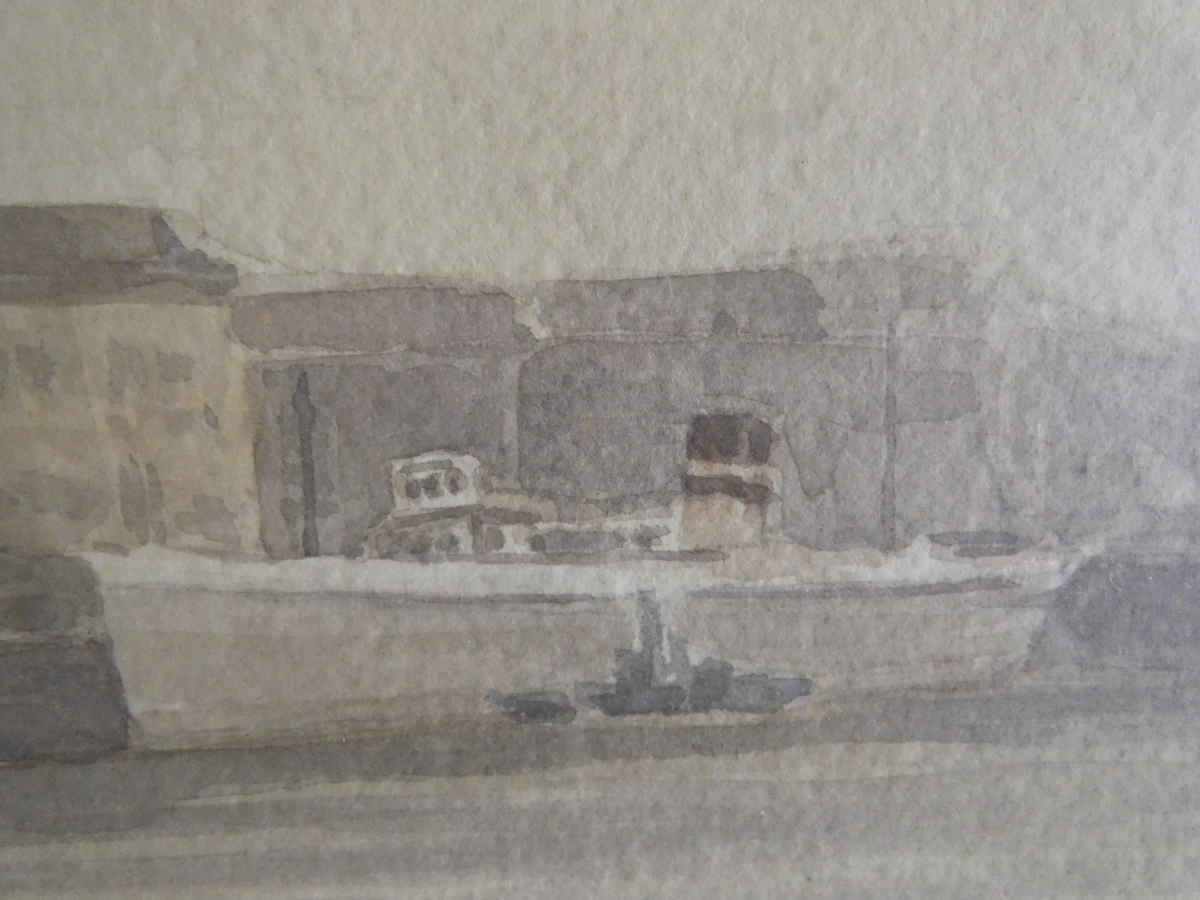Aquarel 'De Rede van Antwerpen' Begine 1951 - foto 15