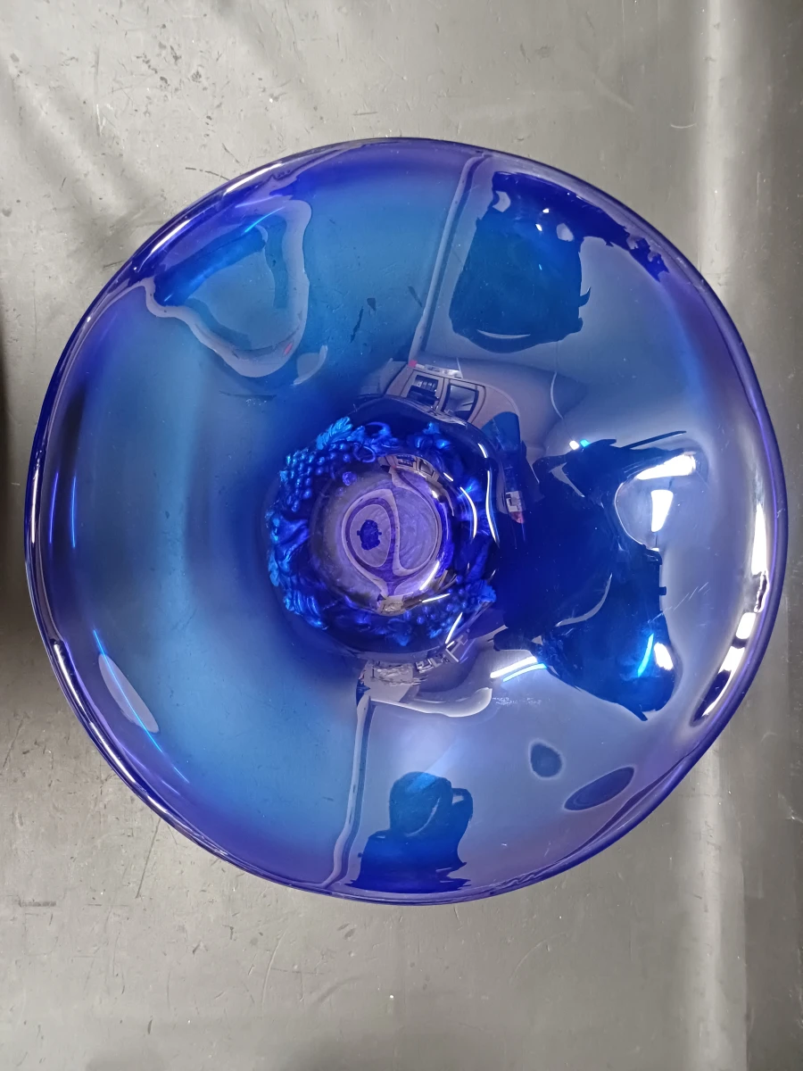 Blauwe schaal in Murano-stijl - foto 2