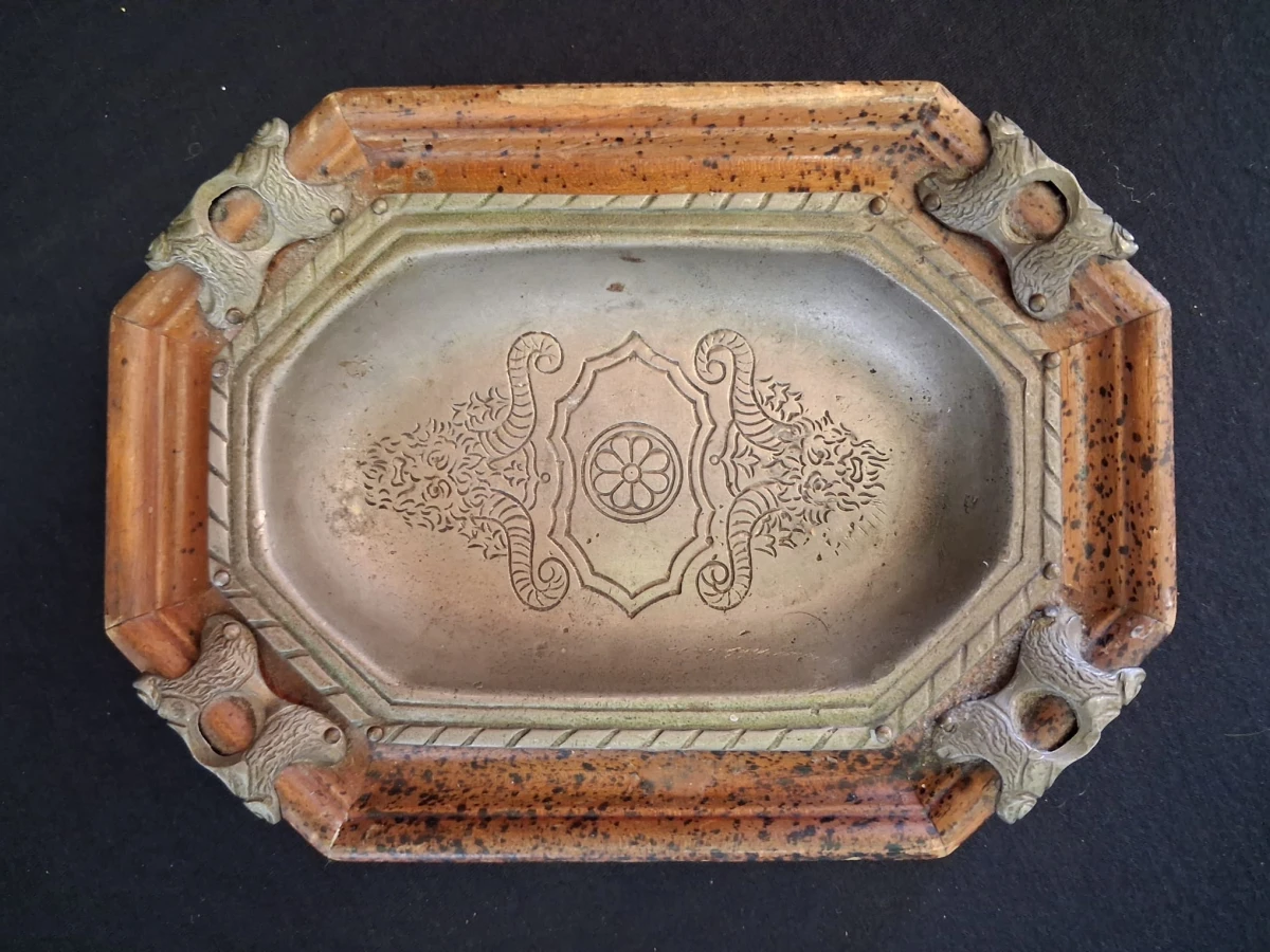 Antieke sierlijke Vintage asbak - foto 2