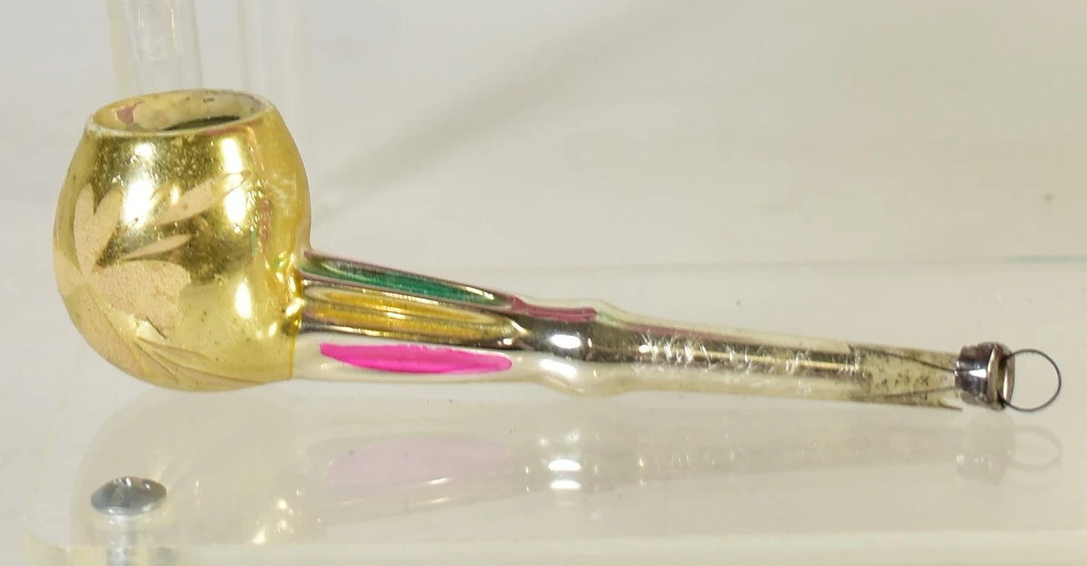 Set van 9 vintage glazen kerstornamenten - foto 5