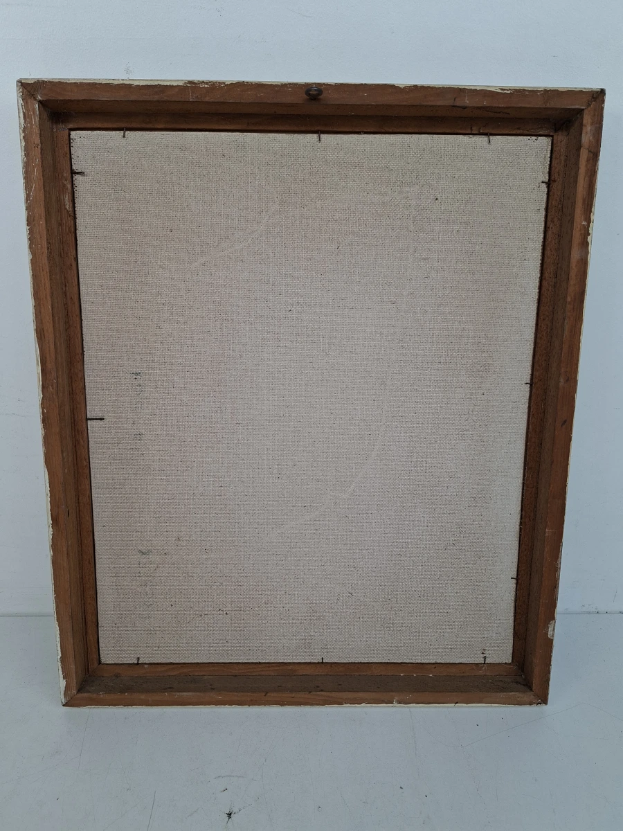 Sfeervol Vintage Impressie Maritiem Olieschilderij – Gesigneerd door H. Houf - foto 3