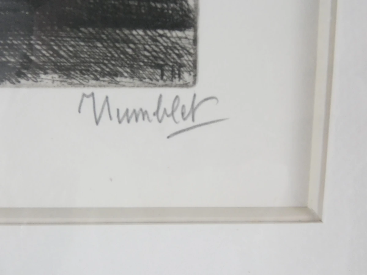 Set van 3 ingelijste kunstwerken van Humblet - foto 4