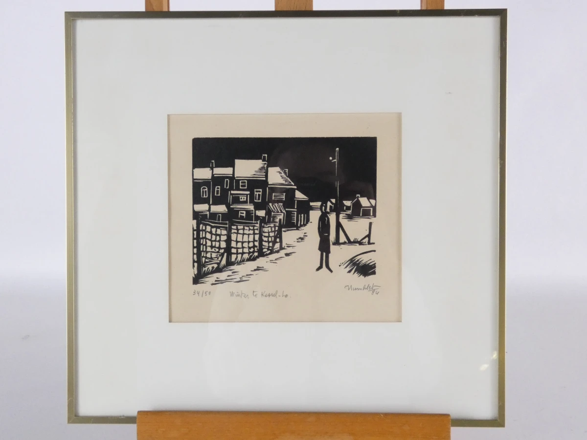 Set van 3 ingelijste kunstwerken van Humblet - foto 7