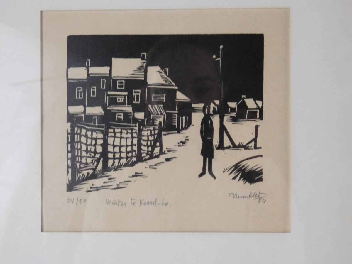 Set van 3 ingelijste kunstwerken van Humblet - foto 11