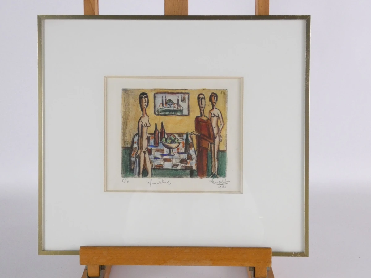 Set van 3 ingelijste kunstwerken van Humblet - foto 13