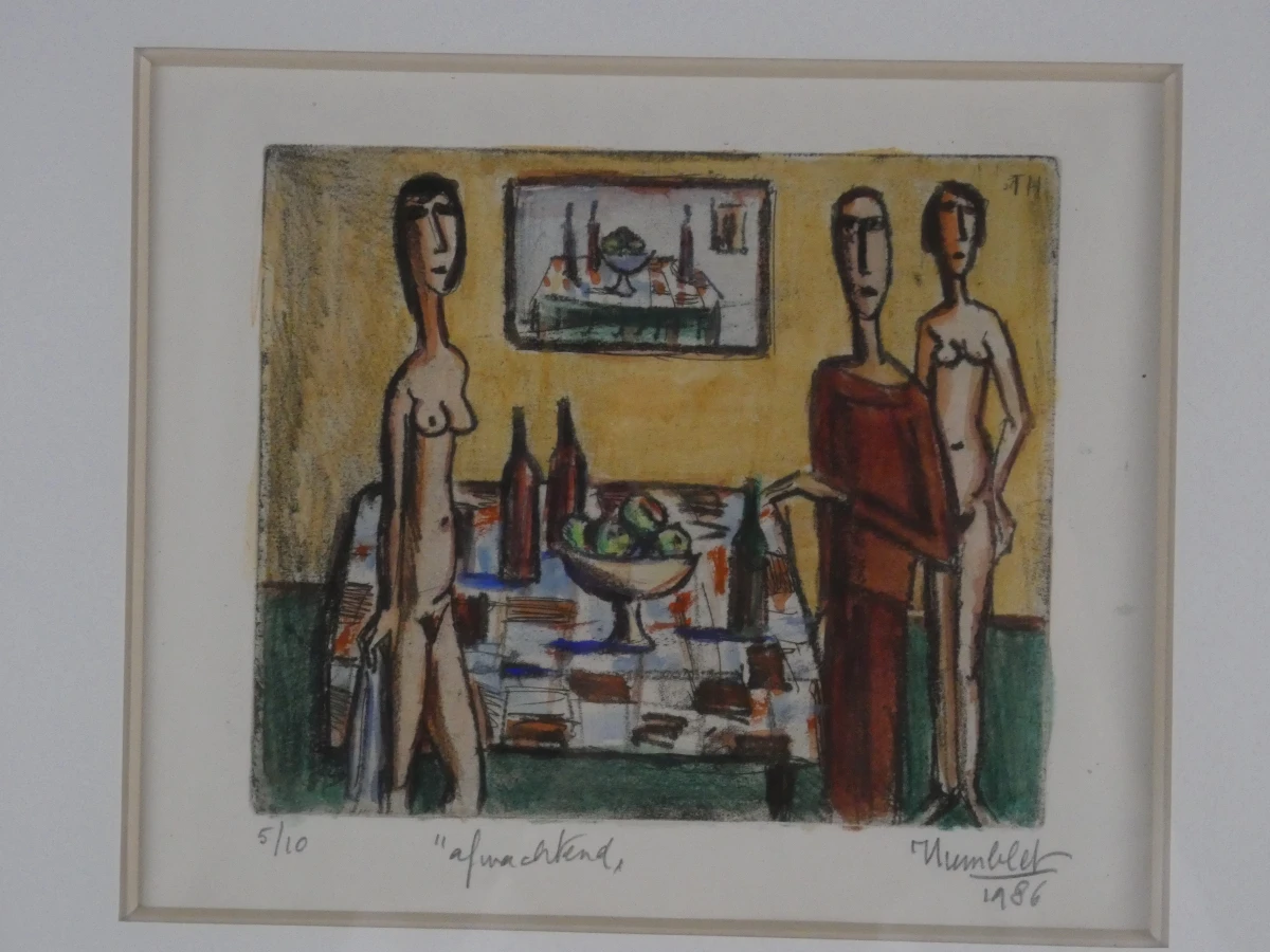 Set van 3 ingelijste kunstwerken van Humblet - foto 14