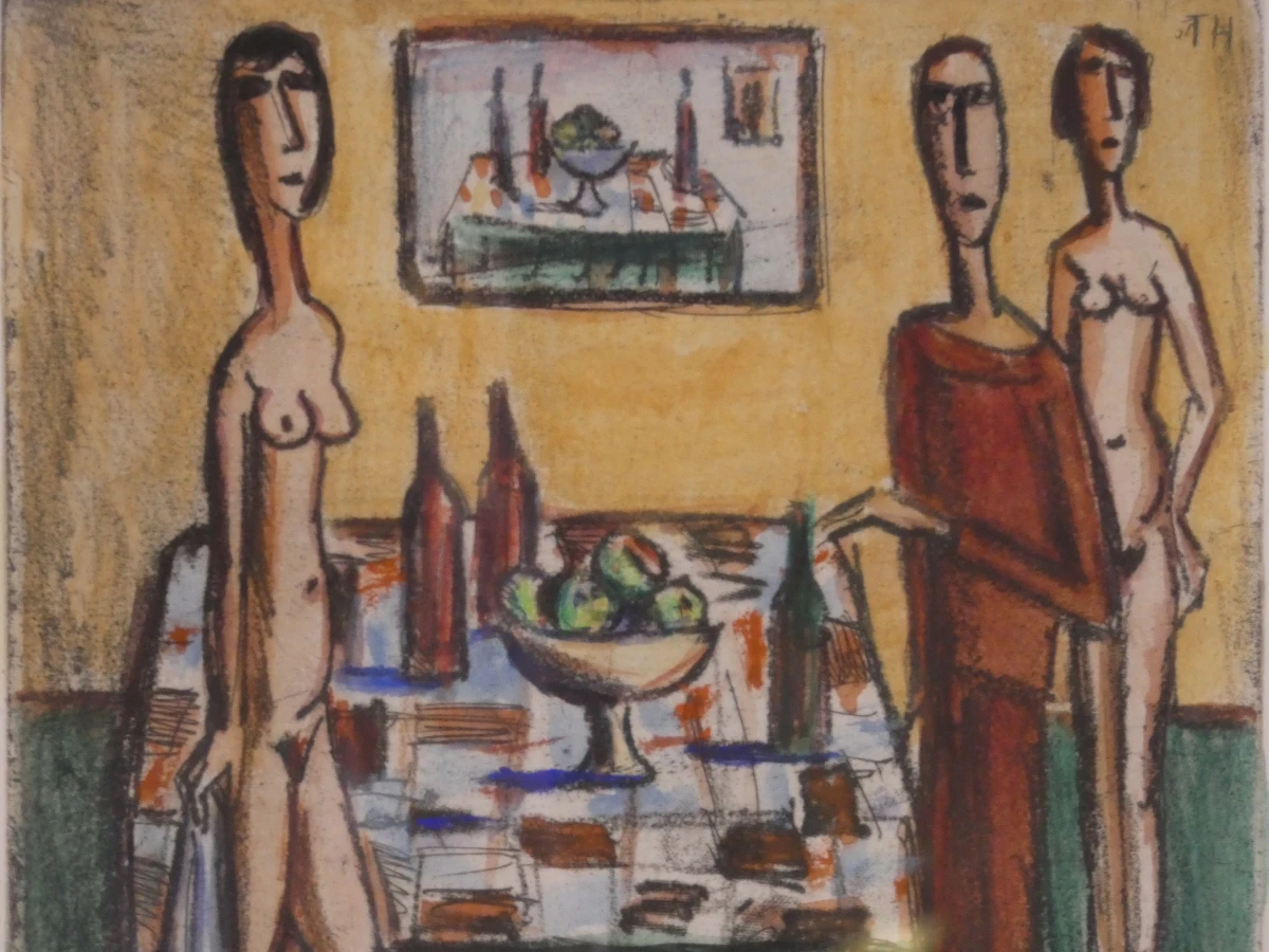 Set van 3 ingelijste kunstwerken van Humblet - foto 15