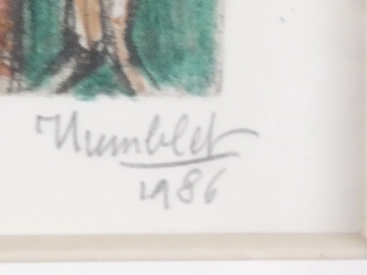 Set van 3 ingelijste kunstwerken van Humblet - foto 16