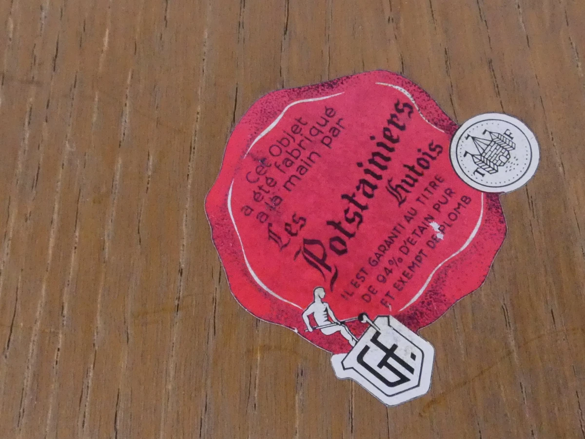 Barokspiegel in Tinnen Frame – Les Potstainiers Hutois, België - foto 7
