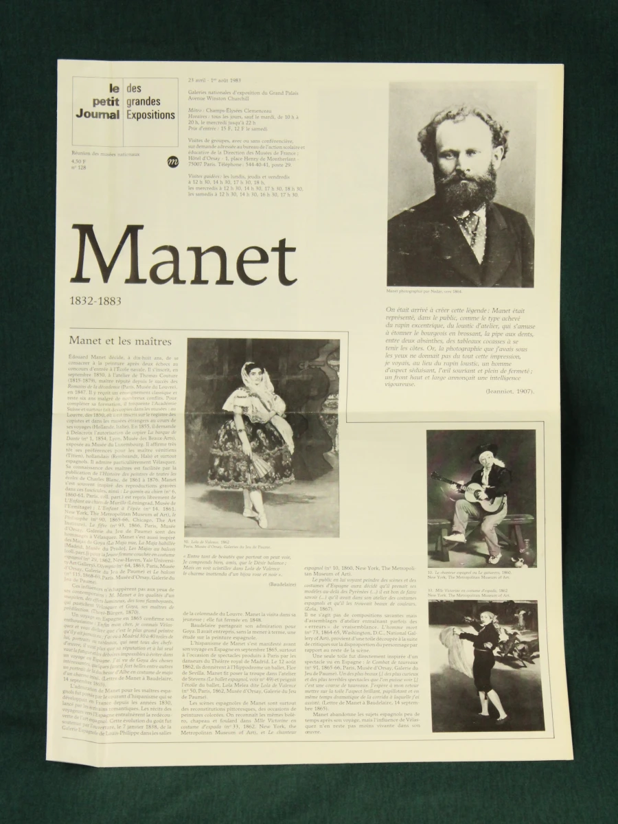 Edouard Manet 1832-1883 kunstcatalogus voor de tentoonstelling in Parijs en New York - foto 2