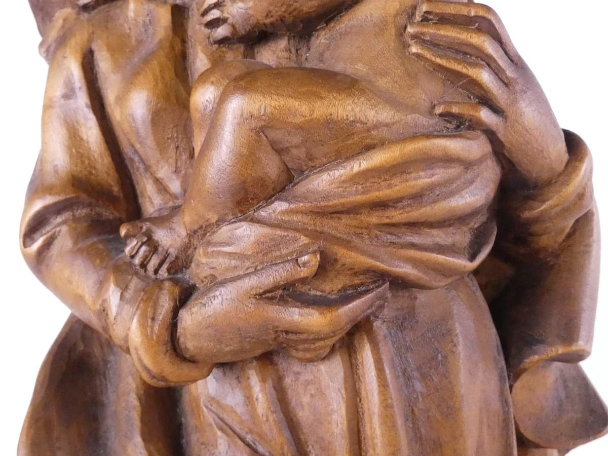 Houten beeld Madonna met kind - foto 6