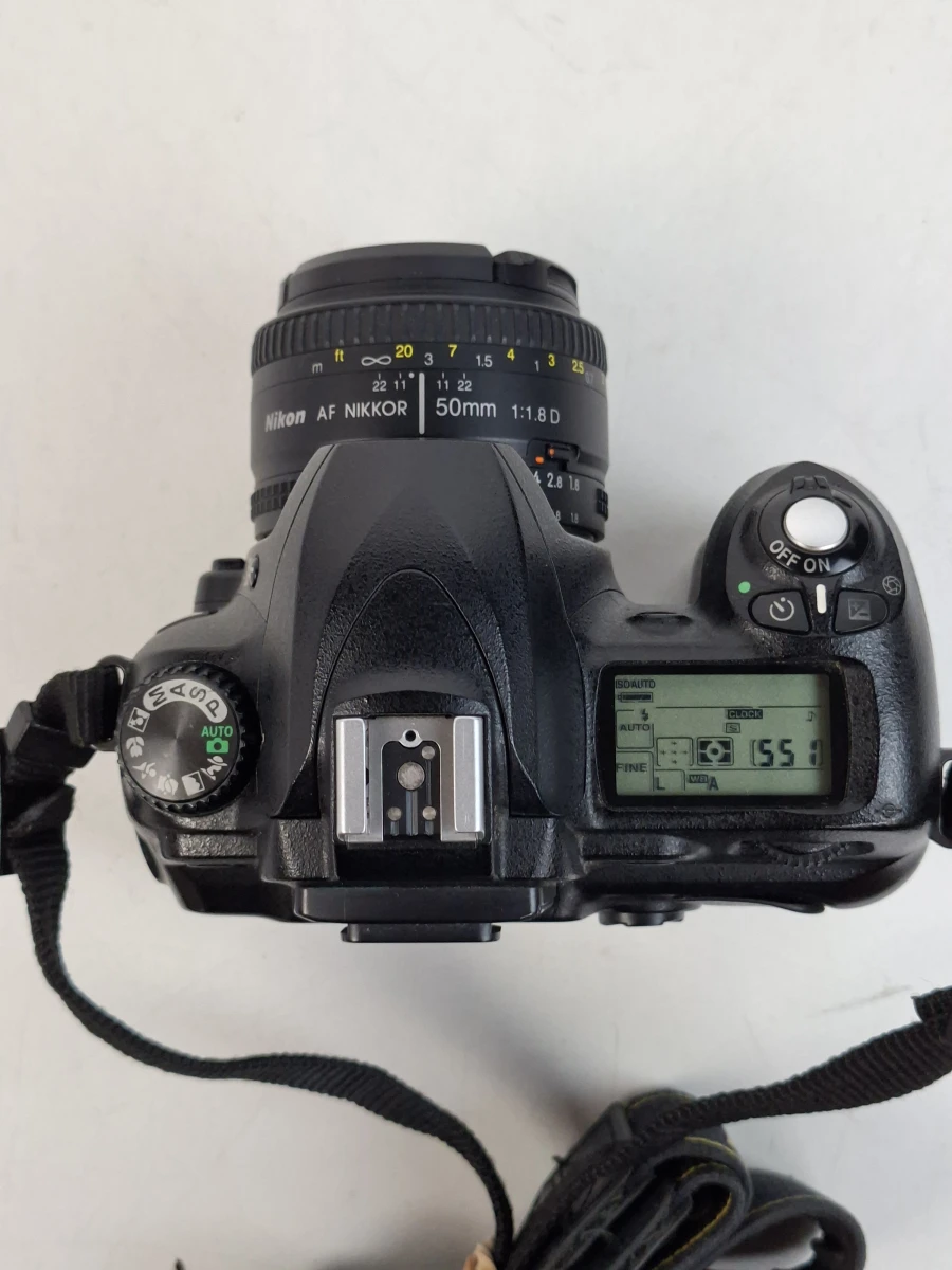 Nikon D50 DSLR Spiegelreflexcamera + Schitterende Nikon AF Nikkor 50mm f/1.8D Portretlens (Complete Set!) - foto 2