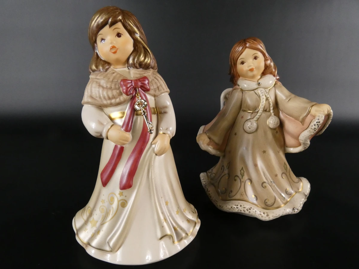Goebel kerstengelen – set van 12 handgeschilderde engeltjes - foto 14