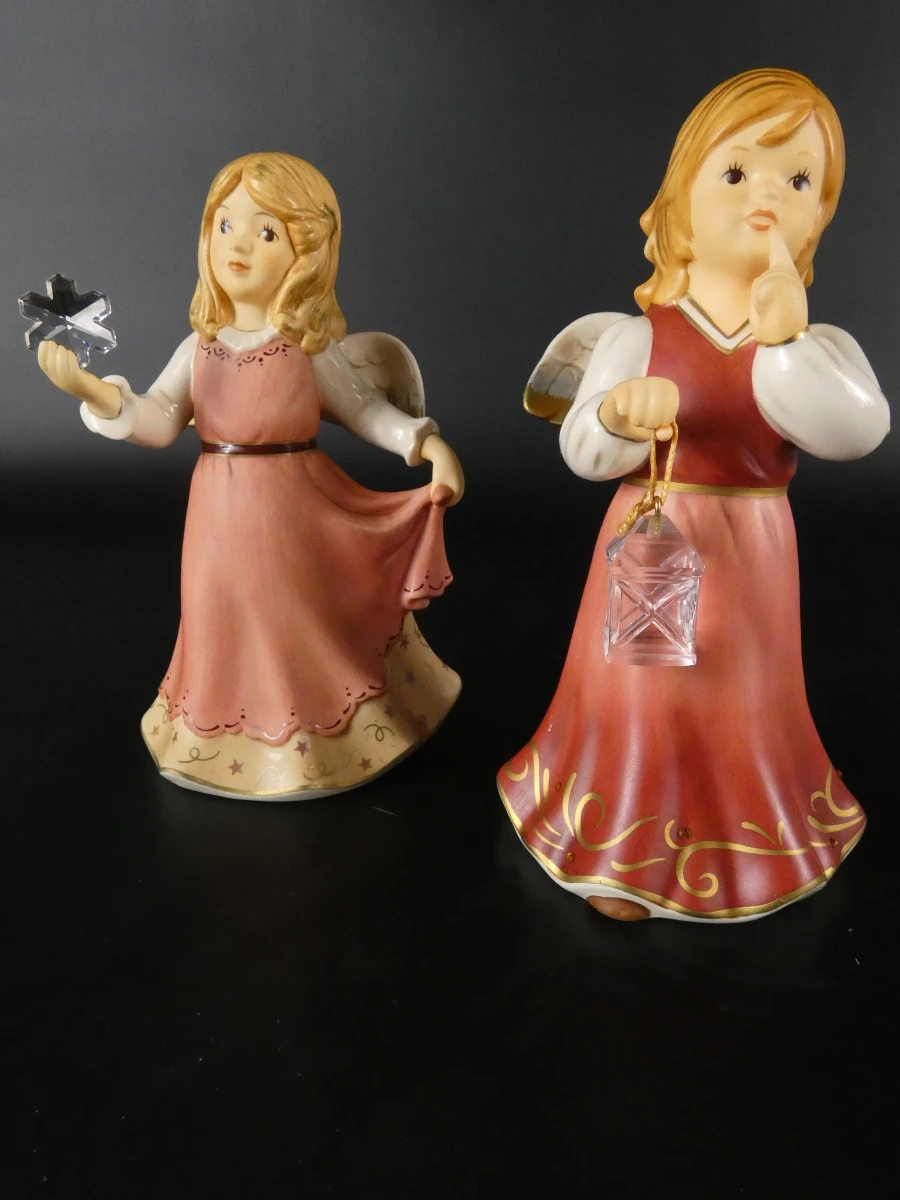 Goebel kerstengelen – set van 12 handgeschilderde engeltjes - foto 17