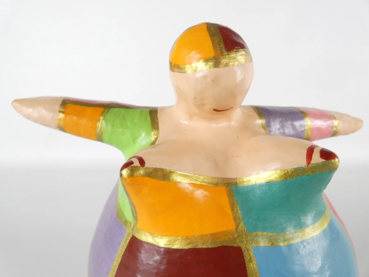 Handgemaakt papier-maché beeldje - foto 2