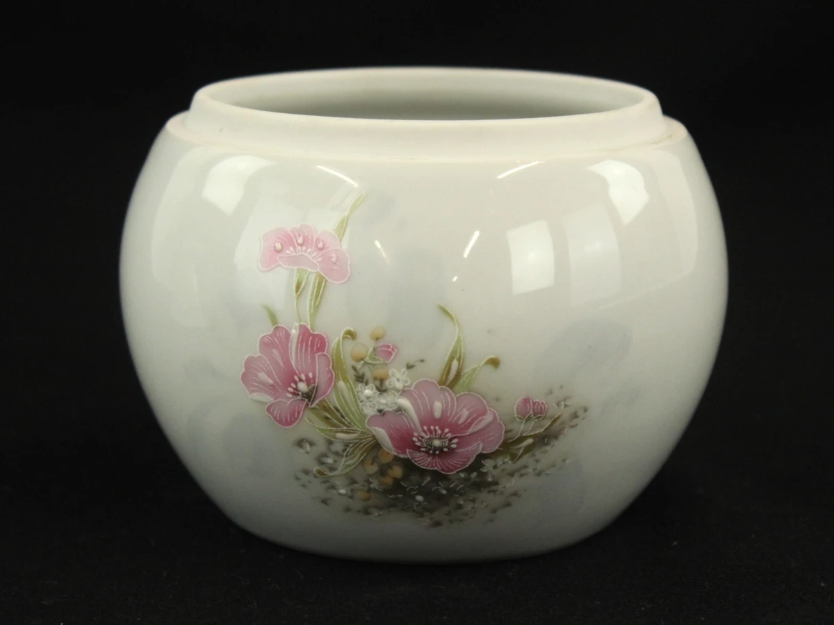Limoges Porseleinen potje in peervorm met Bloemendecor – 19 cm - foto 5