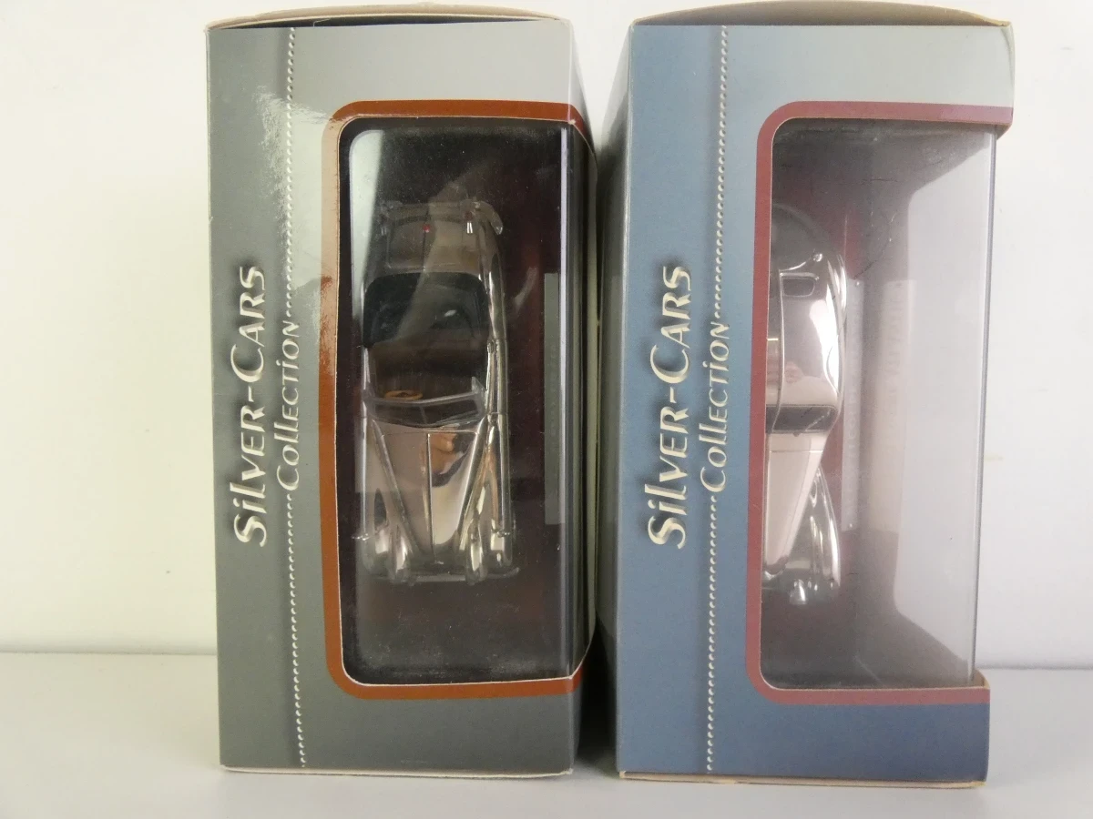 Silver Plated Modelauto's - Bugatti, Jaguar & Ferrari (Gelimiteerde Uitgaven) - foto 20