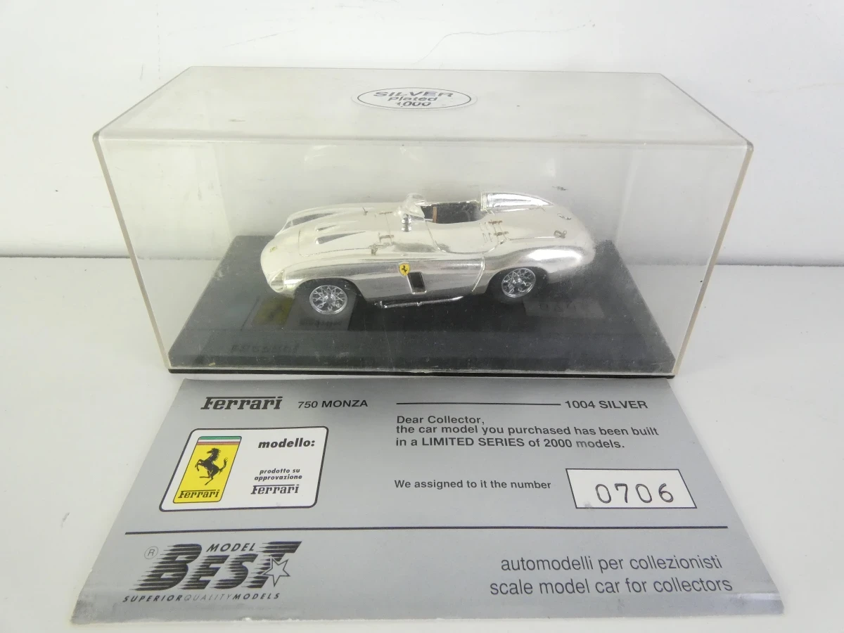 Silver Plated Modelauto's - Bugatti, Jaguar & Ferrari (Gelimiteerde Uitgaven) - foto 10