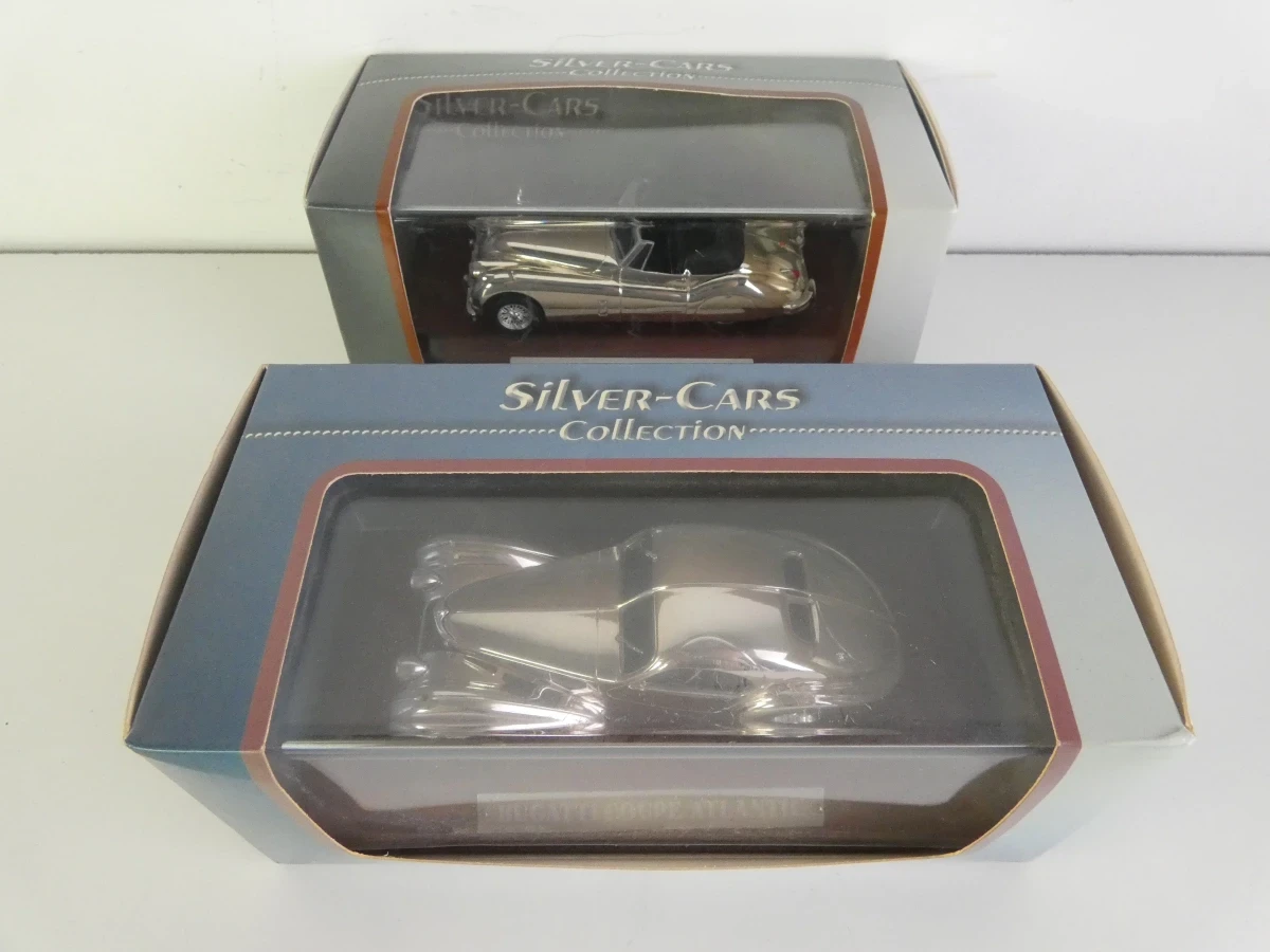 Silver Plated Modelauto's - Bugatti, Jaguar & Ferrari (Gelimiteerde Uitgaven) - foto 21