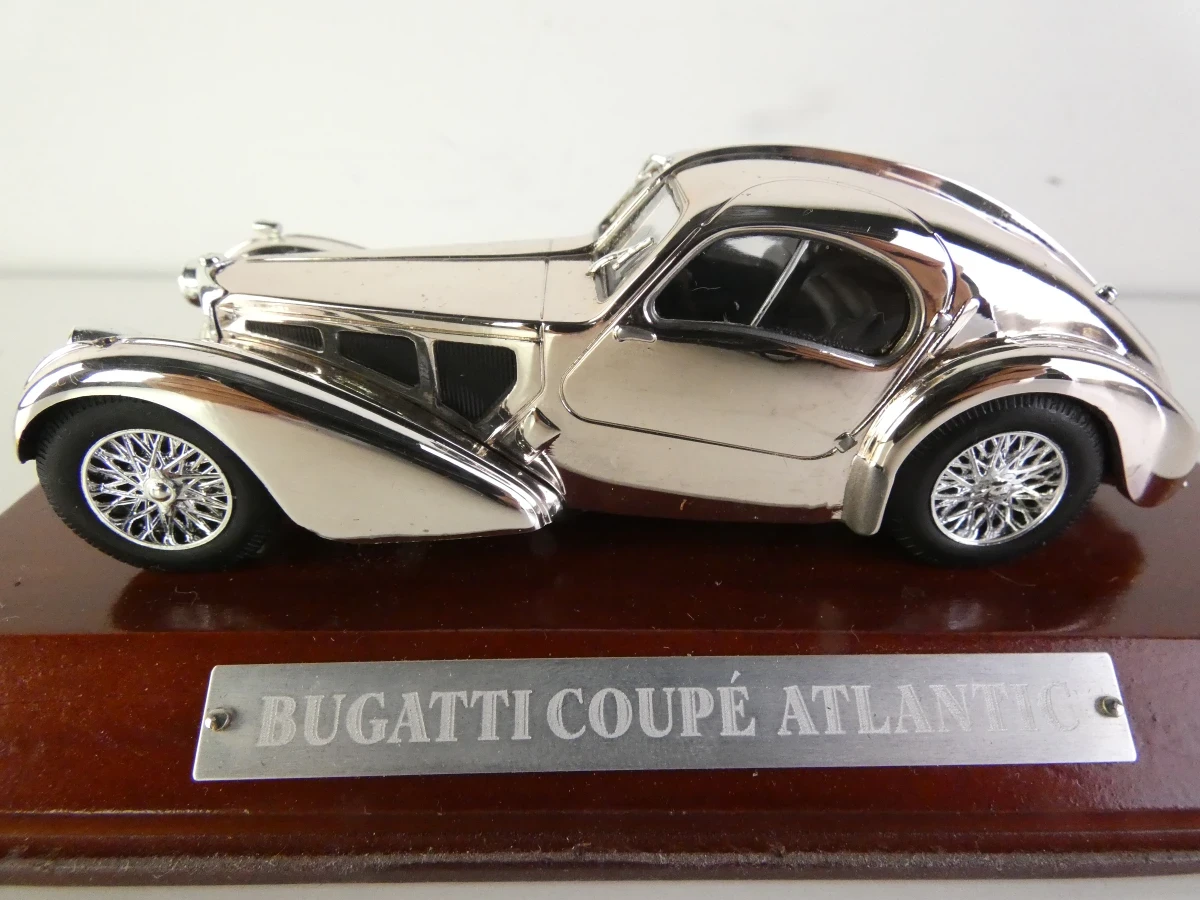 Silver Plated Modelauto's - Bugatti, Jaguar & Ferrari (Gelimiteerde Uitgaven) - foto 1