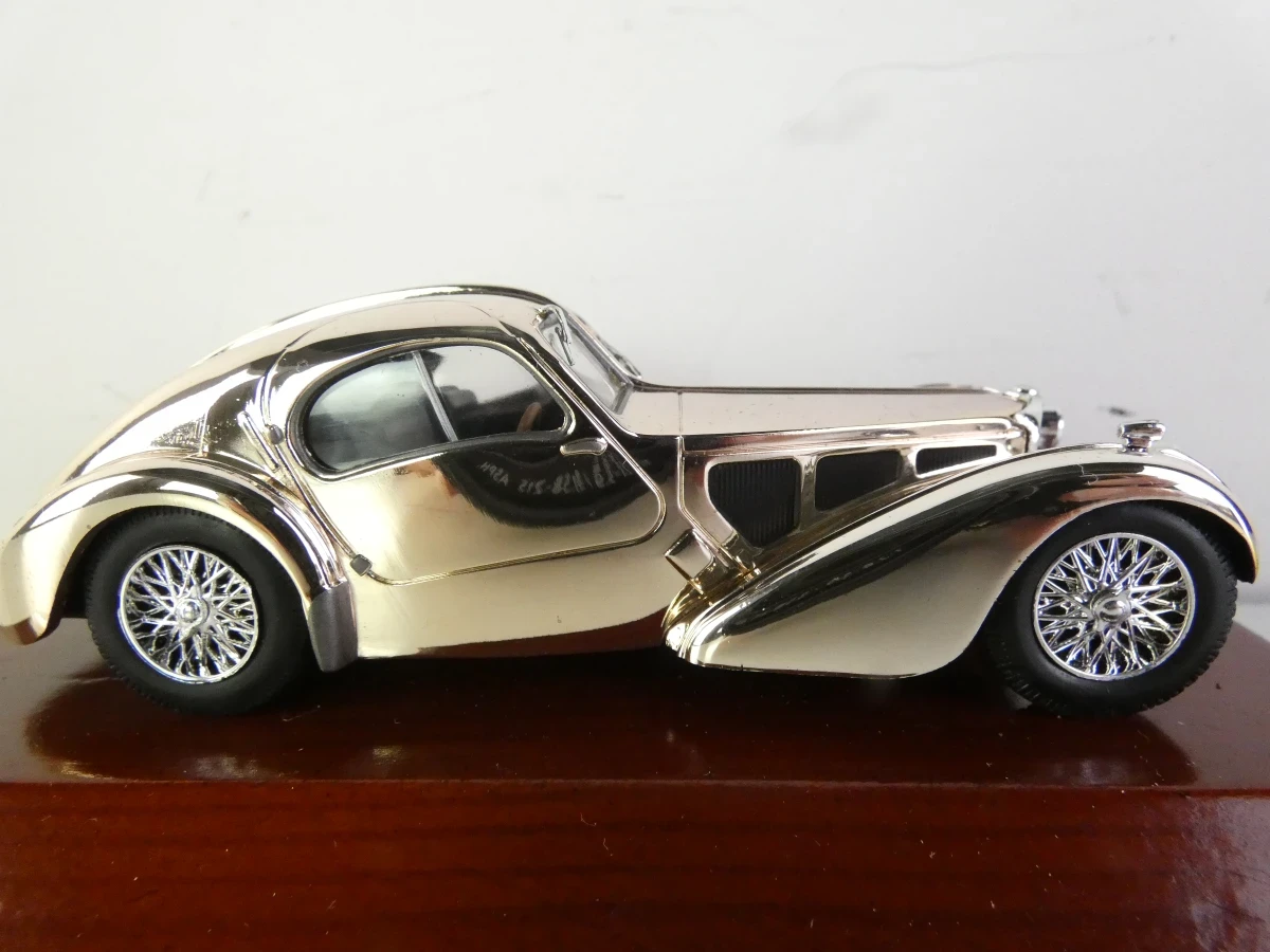 Silver Plated Modelauto's - Bugatti, Jaguar & Ferrari (Gelimiteerde Uitgaven) - foto 3