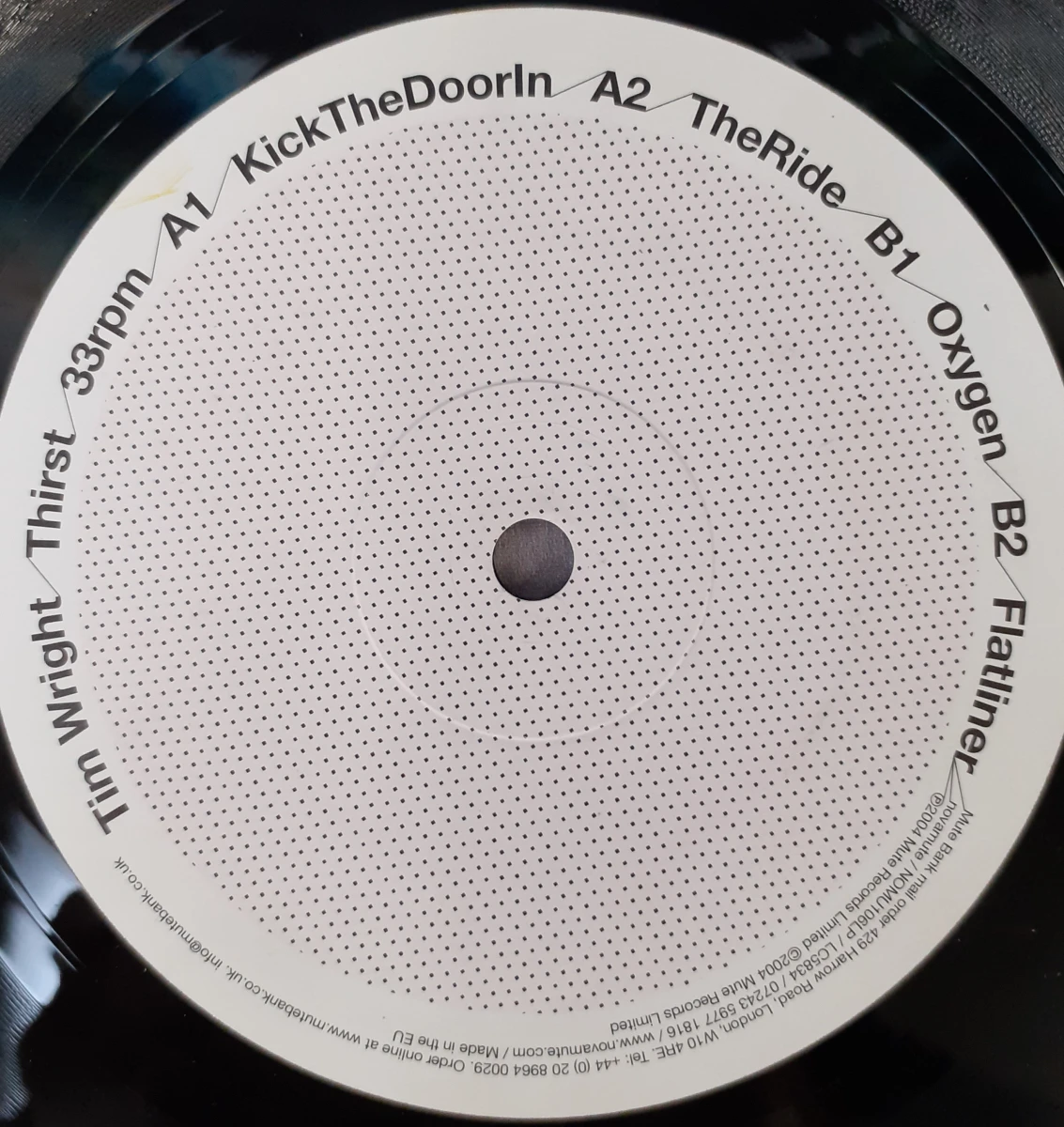 Vinyl: Tim Wright - Thirst - foto 3