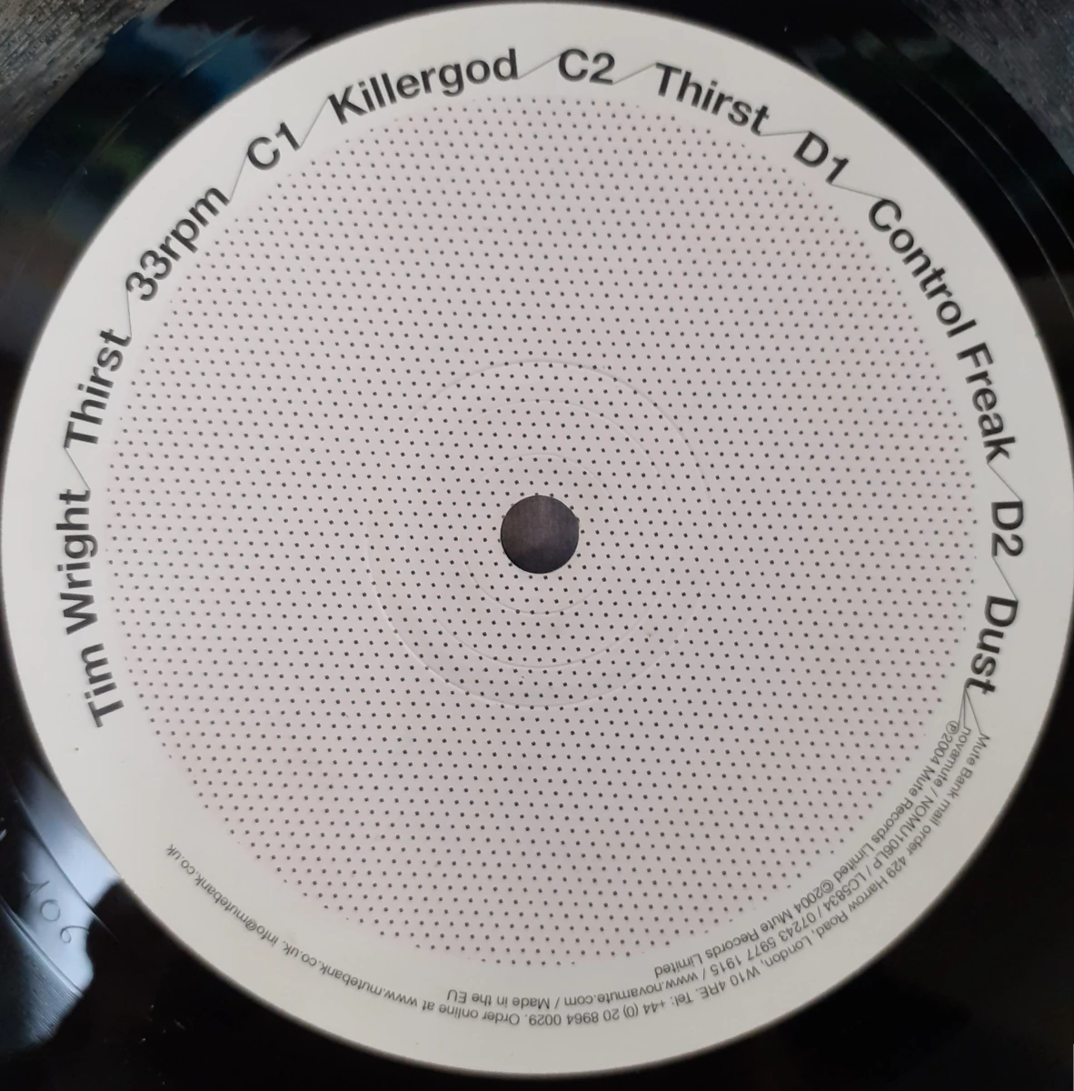 Vinyl: Tim Wright - Thirst - foto 4