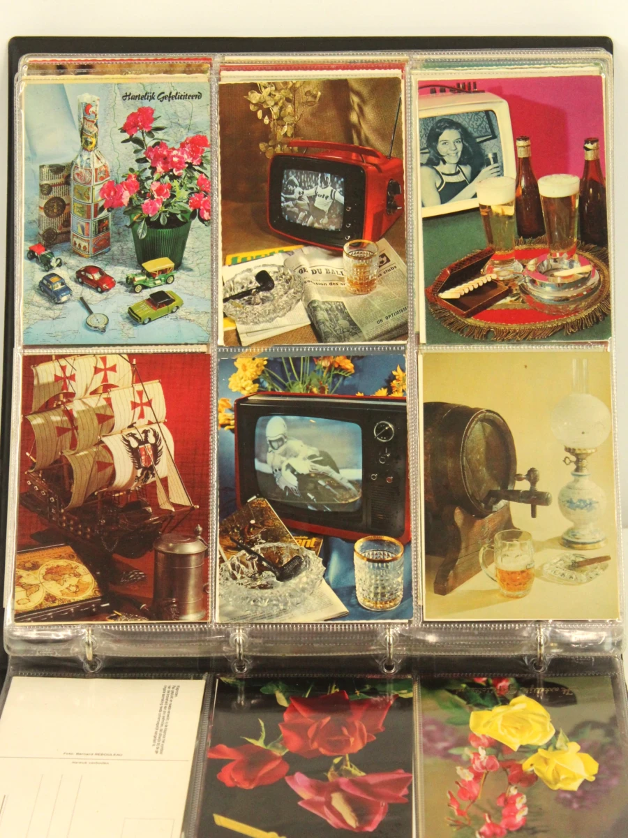 Verzameling oude postkaarten in 5 albums - verschillende thema's - foto 2