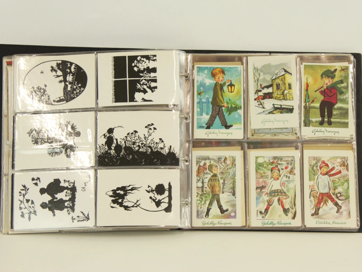Verzameling oude postkaarten in 5 albums - verschillende thema's - foto 6