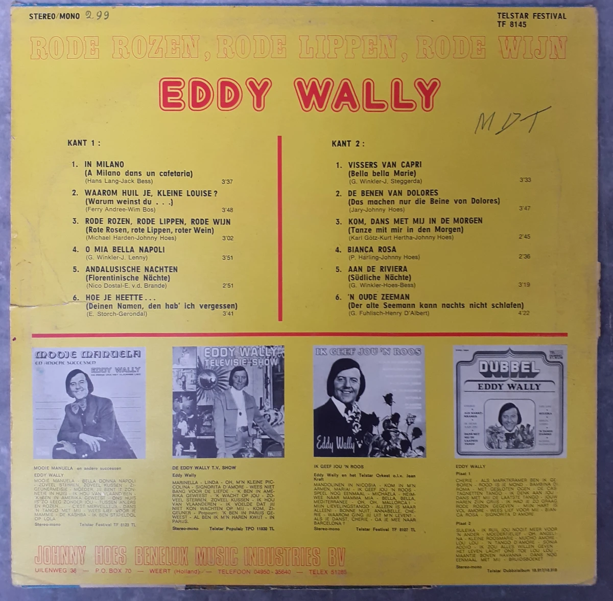 Vinyl: Duo Eddy Wally albums - foto 7