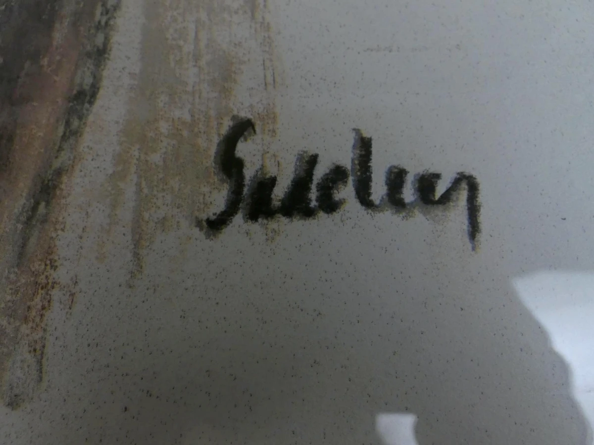 Ingelijste kunstprint / litho - genummerd en gesigneerd "Sadeleer" - foto 5