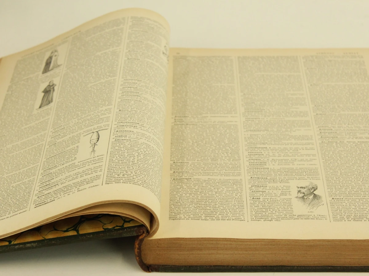 Lot van 14 antieke  Larousse Mensuel Illustré encyclopedieboeken - foto 9