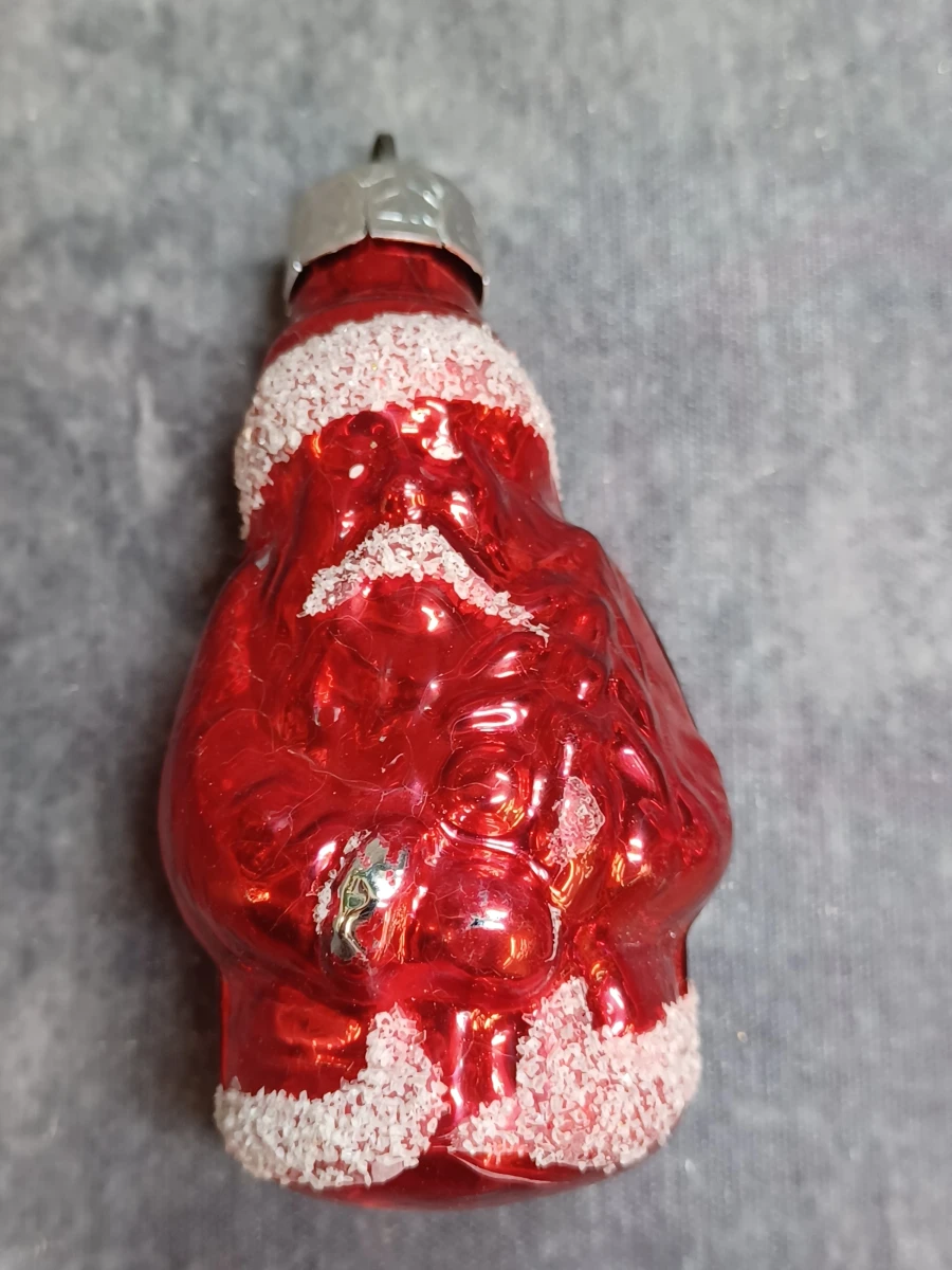 Unieke set van 6 vintage glazen kerstfiguren - foto 8