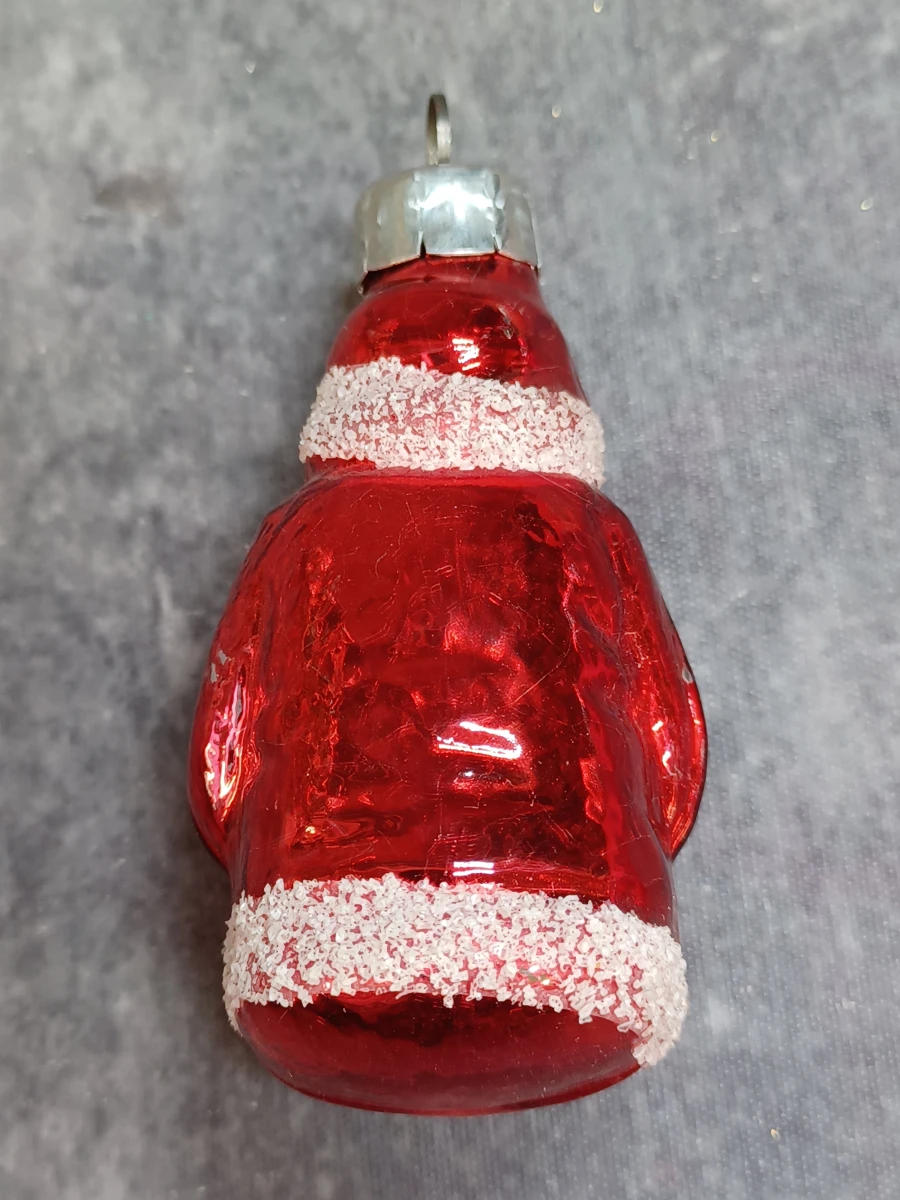 Unieke set van 6 vintage glazen kerstfiguren - foto 9