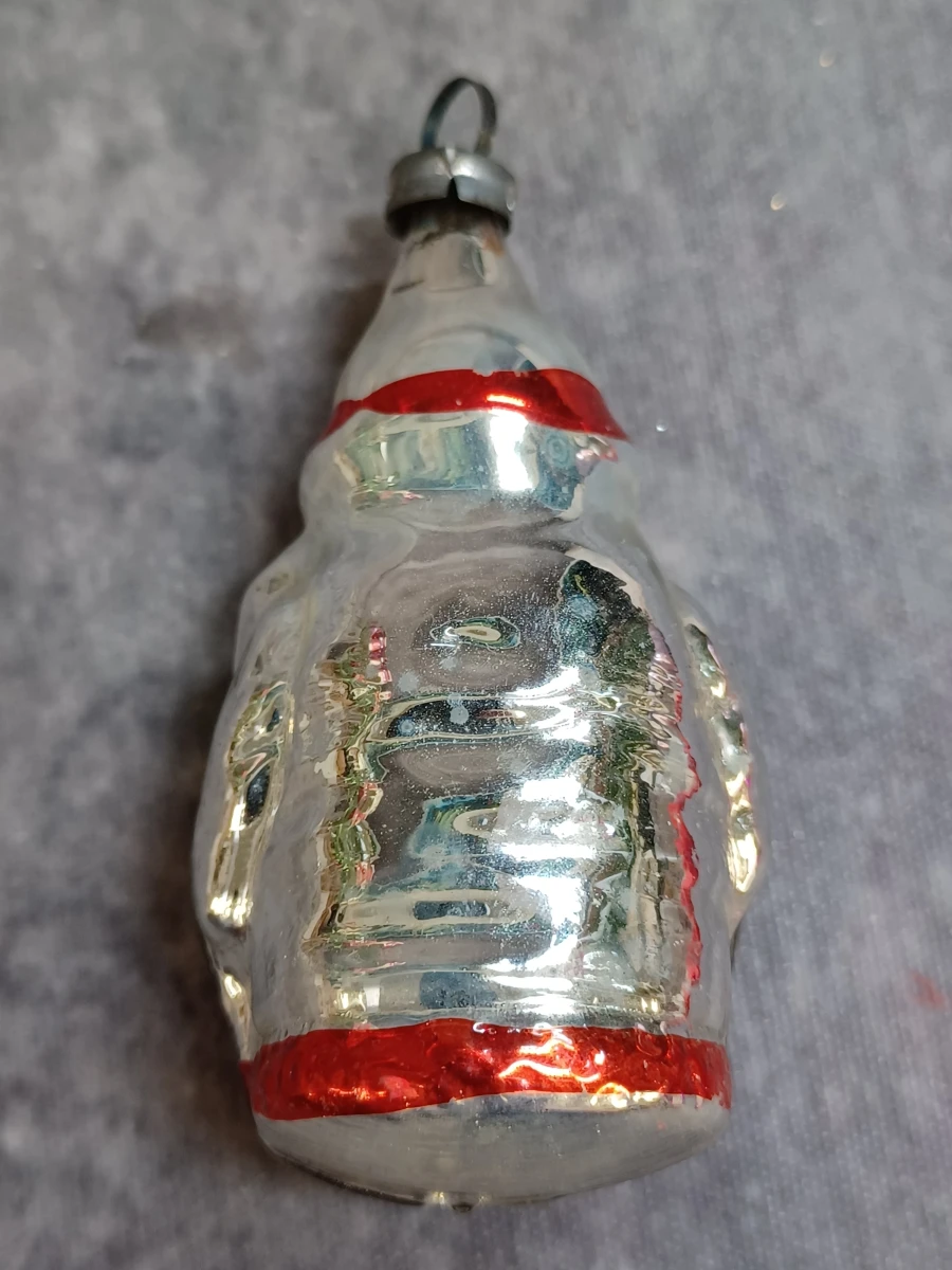 Unieke set van 6 vintage glazen kerstfiguren - foto 5