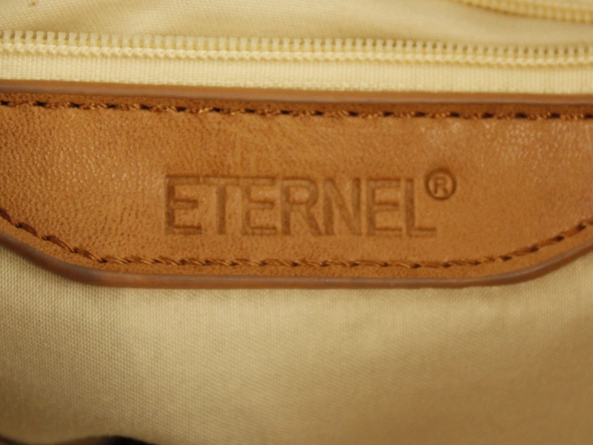 ETERNEL cognackleurige lederen handtas / crossbody - foto 4