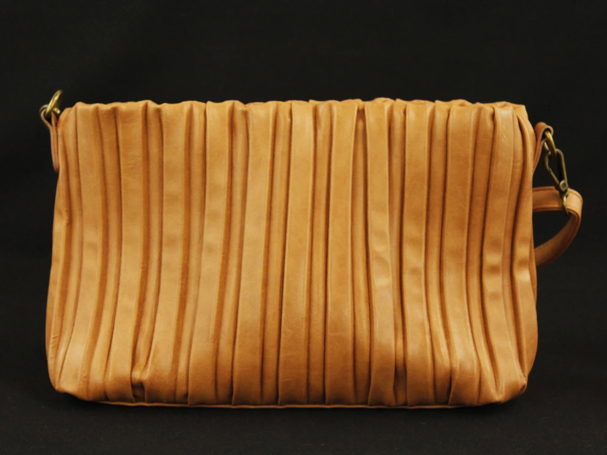 ETERNEL cognackleurige lederen handtas / crossbody - foto 7