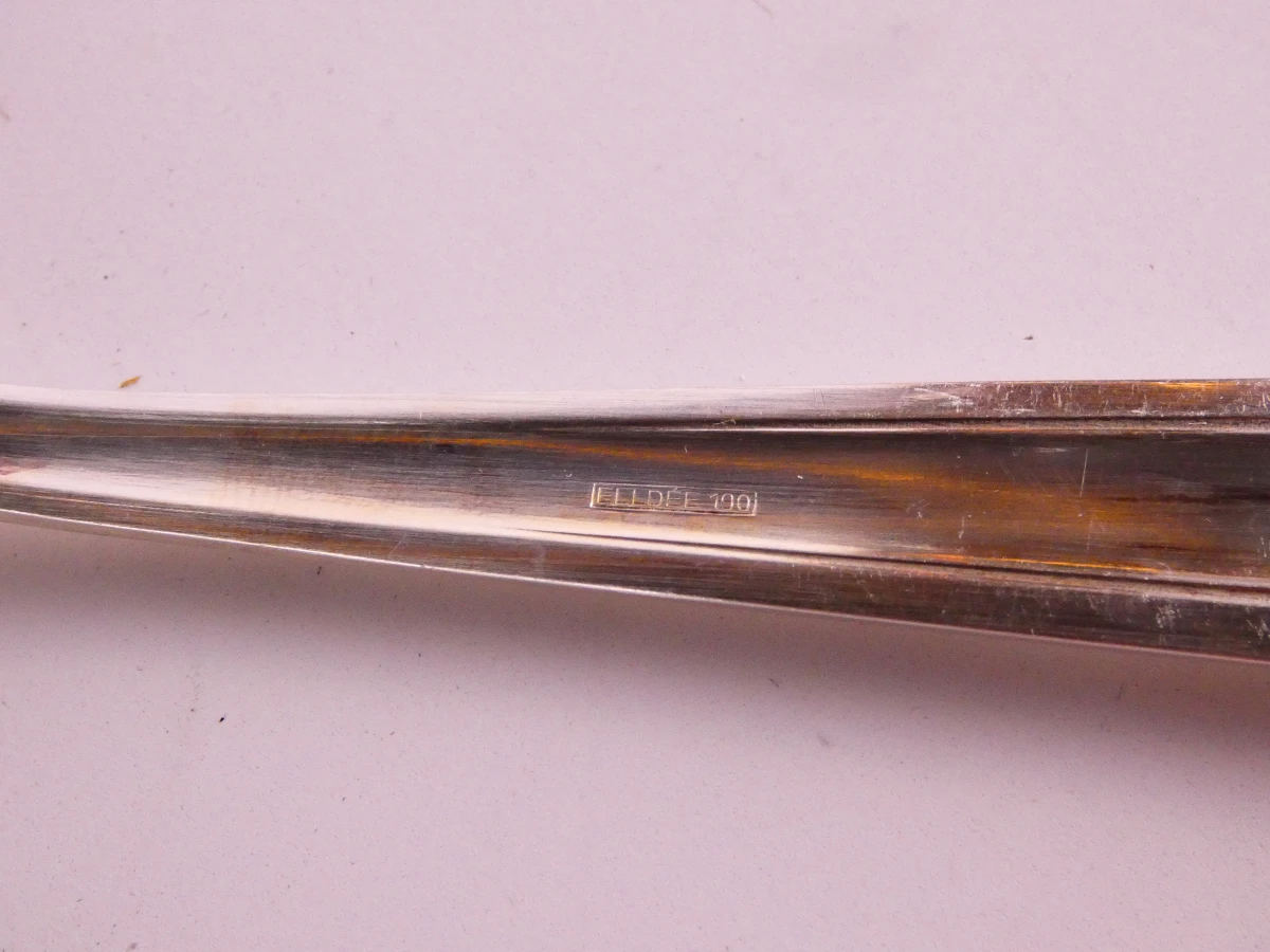 Vintage zilveren en verzilverd bestek en bureauaccessoires, - foto 15