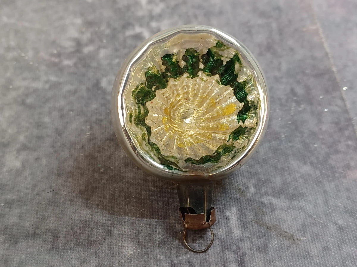 Unieke lot vintage glazen kerstballen met reflector - foto 4