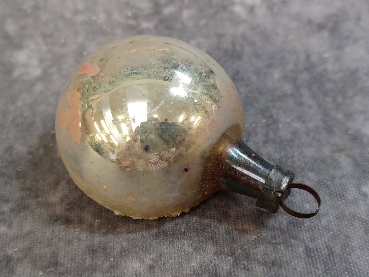 Unieke lot vintage glazen kerstballen met reflector - foto 7