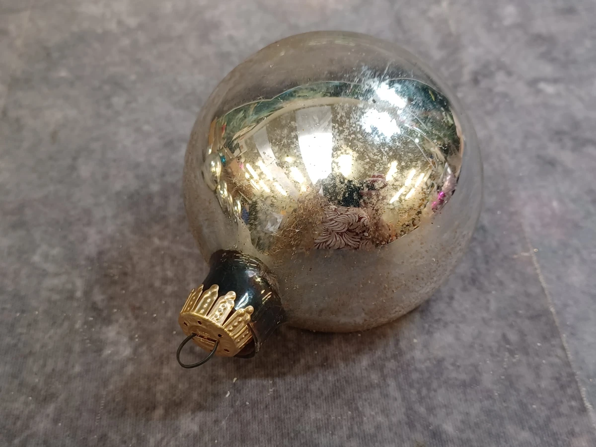Unieke lot vintage glazen kerstballen met reflector - foto 19