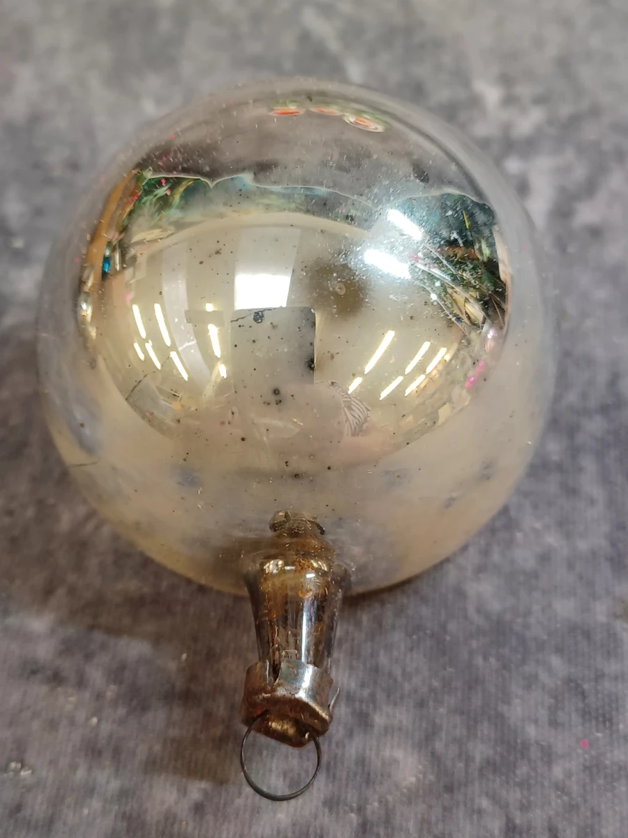 Unieke lot vintage glazen kerstballen met reflector - foto 11